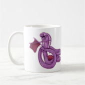 Funny King Cobra Snake Rock Knitting Kaffeetasse (Links)