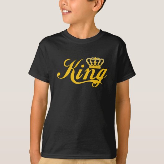 Funny King Gold Crown T-Shirt (Vorderseite)