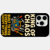 Funny King of Chaos iPhone 15 Pro Max Case-Mate iPhone Hülle (Rückseite (Horizontal))