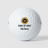 Funny King of Golf Golfball (Vorderseite)