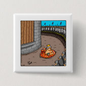 Funny King of the Castle Spaß Button (Vorderseite)
