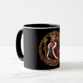 Funny "King of the Table" Thanksgiving Turkey Tasse (Vorderseite Links)