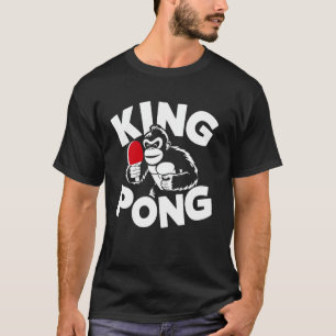 Funny King Pong - Vintag Ping Pong Tischtennis P T-Shirt