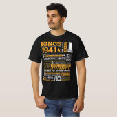 Funny Kings Geboren 1941 , 1941 Happy Brithday Gif T-Shirt (Vorne ganz)