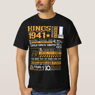 Funny Kings Geboren 1941 , 1941 Happy Brithday Gif T-Shirt