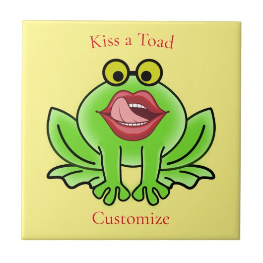 Funny Kiss A Toad Thunder_Cove Fliese (Vorderseite)