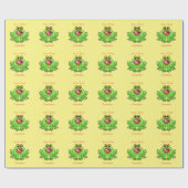 Funny Kiss A Toad Thunder_Cove Geschenkpapier (Flach)
