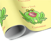 Funny Kiss A Toad Thunder_Cove Geschenkpapier (Rolleneckpunkt)