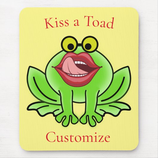 Funny Kiss A Toad Thunder_Cove Mousepad (Vorne)