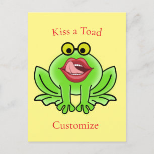 Funny Kiss A Toad Thunder_Cove Postkarte