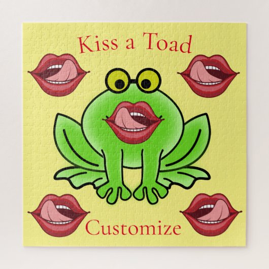 Funny Kiss A Toad Thunder_Cove Puzzle (Vertikal)