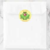 Funny Kiss A Toad Thunder_Cove Runder Aufkleber (Tasche)