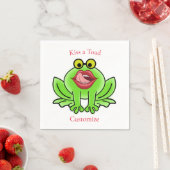 Funny Kiss A Toad Thunder_Cove Serviette (Beispiel)