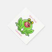 Funny Kiss A Toad Thunder_Cove Serviette (Ecke)
