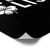 Funny Kiss Me Ich bin Polnischer St. Patricks Day Poster (Ecke)