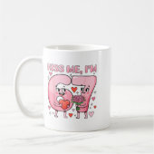Funny Kiss Me I'm 67 Cute Valentine's Day Couples Kaffeetasse (Links)