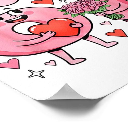 Funny Kiss Me I'm 67 Cute Valentine's Day Couples  Poster (Ecke)