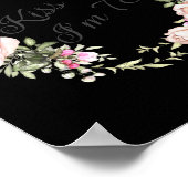 Funny Kiss Me Im 75 Nk Roses Floral  Poster (Ecke)