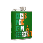 Funny Kiss mir, ich bin ein Kobold Flachmann (Rechts)