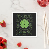 Funny Kiss My Ace Pickleball Serviette (Beispiel)