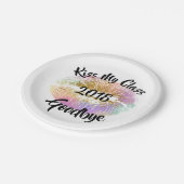 Funny Kiss My Class Auf Wiedersehen Pappteller (Schrägansicht)