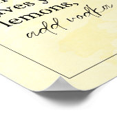 Funny Kitchen Art Poster - Das Leben gibt dir Löwe (Ecke)