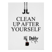 Funny Kitchen Elf Quote Poster (Vorderseite)