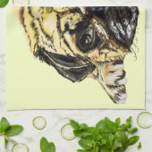 Funny Kitchen Handtuch mit Mops Dog - Ihre Farben (Gefaltet)