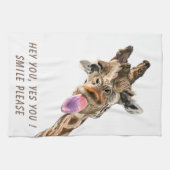 Funny Kitchen Handtuch mit spielerischer Giraffe - (Horizontal)