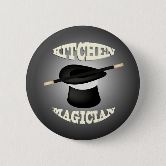 Funny Kitchen Magician Button (Vorderseite)
