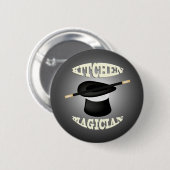 Funny Kitchen Magician Button (Vorne & Hinten)