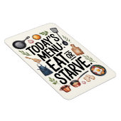 Funny Kitchen Magnet - Heute Menü: Essen oder hung (Rechte Seite)