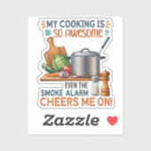 Funny Kitchen Quote Design (2) Aufkleber (Blatt)