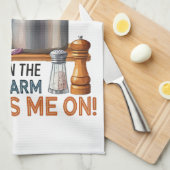 Funny Kitchen Quote Design (2) Geschirrtuch (Viertel Falte)