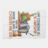 Funny Kitchen Quote Design (2) Geschirrtuch (Horizontal)