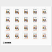 Funny Kitchen Quote Design (2) Quadratischer Aufkleber (Blatt)