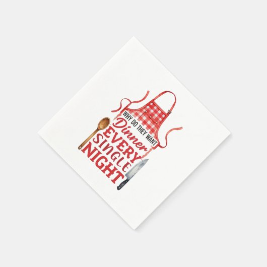 Funny Kitchen Schürze Design Serviette (Ecke)