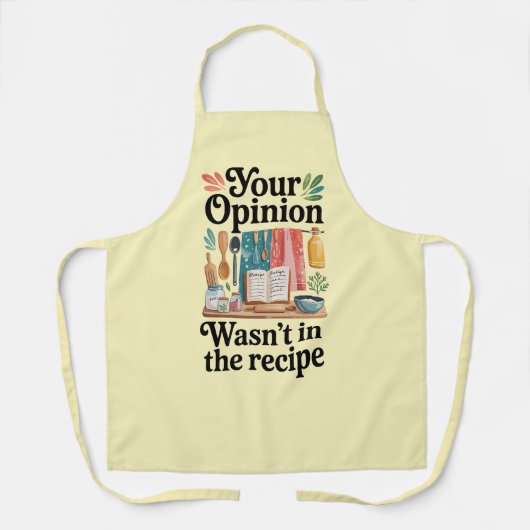 Funny Kitchen Series Design #4 Schürze (Vorderseite)