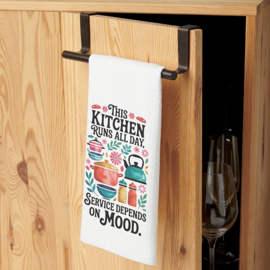 Funny Kitchen Series Design #6 Geschirrtuch (Drittel gefaltet)