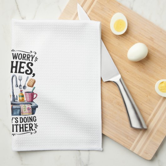 Funny Kitchen Series Design #7 Geschirrtuch (Viertel Falte)