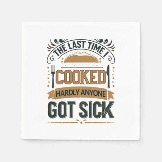 Funny Kitchen Spaß Zitat Serviette (Vorderseite)
