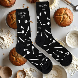 Funny Kitchen Tool Muster Backen Vater Socken