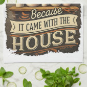 Funny Kitquote Design Geschirrtuch (Gefaltet)