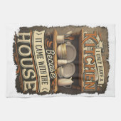 Funny Kitquote Design Geschirrtuch (Horizontal)