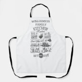 Funny KitRules Subway Art Personalisiert Schürze (Vorderseite)