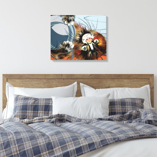 Funny Kitten Leinwanddruck (Insitu (Schlafzimmer))