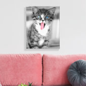 Funny Kitten Leinwanddruck (Insitu (Wohnzimmer))