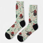 Funny Kitten Liebe Yarn Tangle Socken (Linkes Detail)