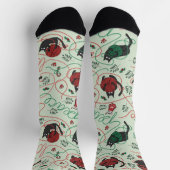 Funny Kitten Liebe Yarn Tangle Socken (Oben)