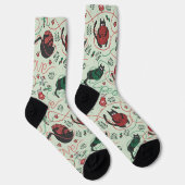 Funny Kitten Liebe Yarn Tangle Socken (Rechts)